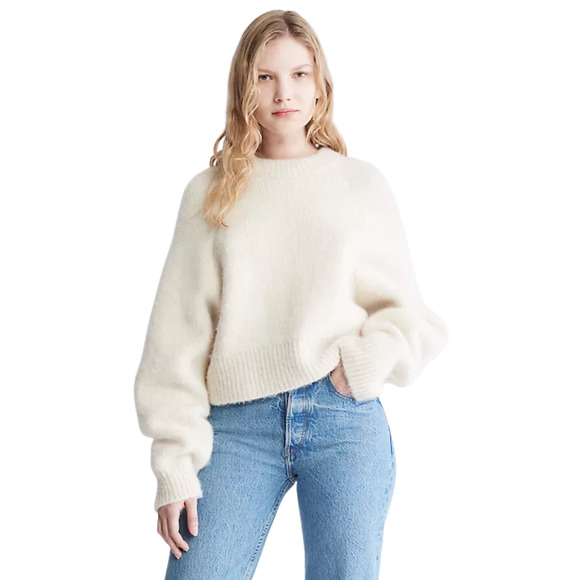& Other Stories Sweaters - & Other Stories Sweater Womens Size Medium Cream Ivory Alpaca Wool Boiled Knit